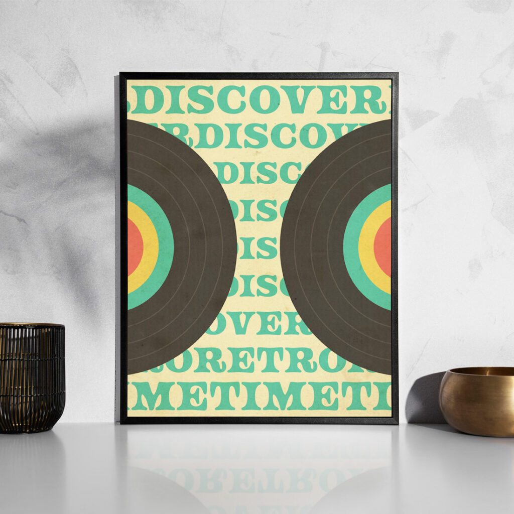 PLAKAT – DISCOVER RETRO TIME