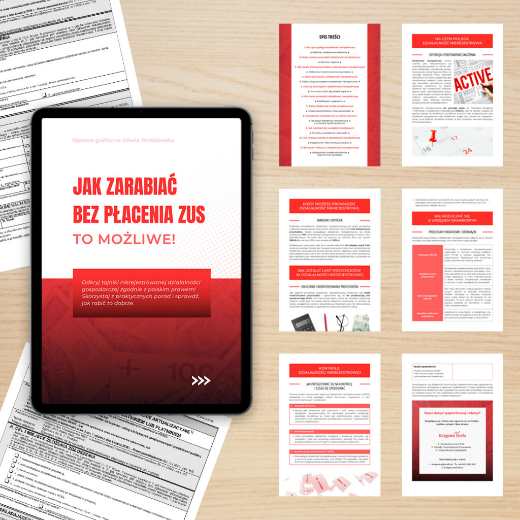 E-BOOK „JAK ZARABIAĆ BEZ PŁACENIE ZUS”