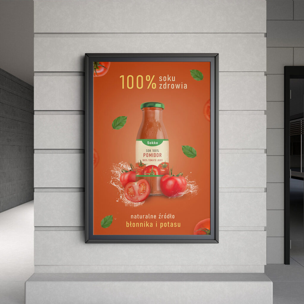 PLAKAT SOKU POMIDOROWEGO