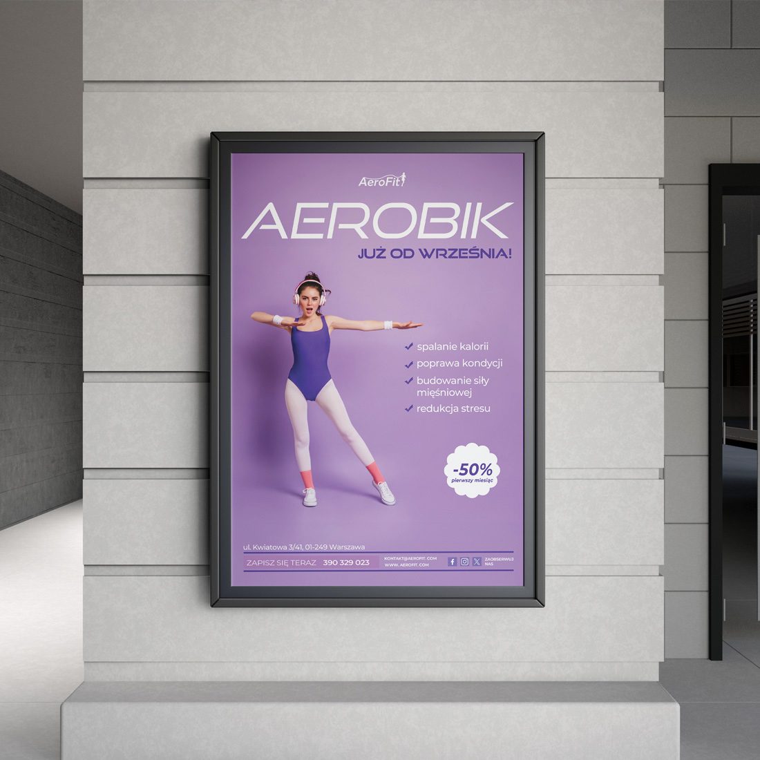 Metro aerobik plakat to