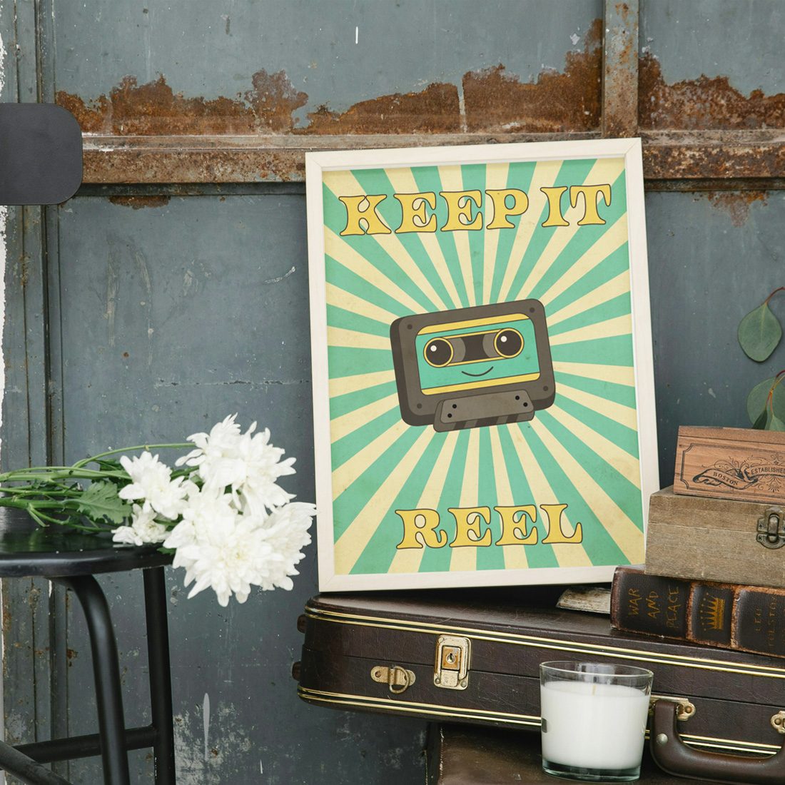 Retro plakat reel
